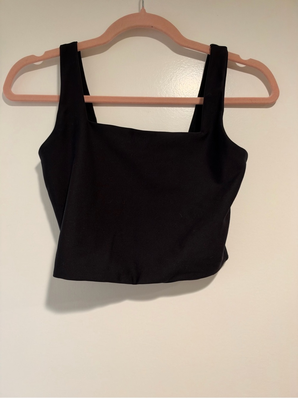 YPB black cropped tank top